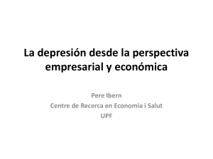 La depresión desde la perspectiva empresarial y económica