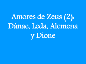Amores de Zeus (2): Dánae, Leda, Alcmena