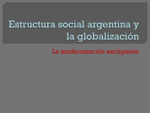 Estructura social argentina y la globalización