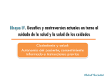 CIUDADANÍA Y SALUD. Autonomía del paciente