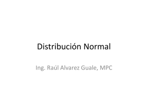 Distribución Normal - Raul Jimmy Alvarez Guale