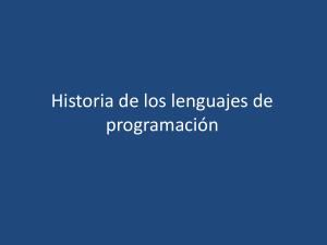 Historia de los lenguajes de programacion