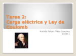 Tarea 2: Carga eléctrica y Ley de Coulomb