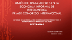 Union de trabajadores en la economía informal de iberoamerica