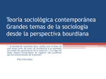 Teoría sociológica contemporánea Grandes temas de la