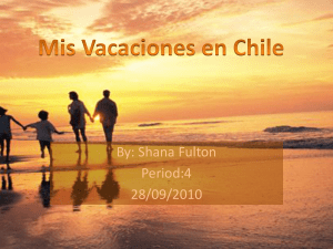 Mis Vacaciones en Chile