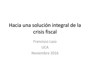 Hacia una solución integral de la crisis fiscal