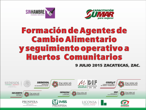 Diapositiva 1 - Sedesol Estatal Zacatecas