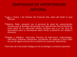 PROGRAMA PARA EL SIMPOSIUM DE HIPERTENSION ARTERIAL