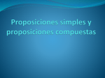 Proposiciones simples y proposicones compuestas