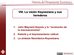 John Maynard Keynes y la “revolución de la macroeconomía”.