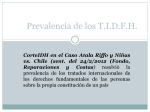 Prevalencia de los TIDFH - Poder Judicial de Santiago del Estero