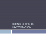 UNIDAD 1. LA INVESTIGACIÓN