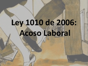 Ley 1010 de 2006: Acoso Laboral