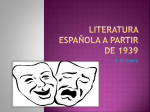 literatura española a partir de 1939