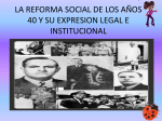 la reforma social de los años 40 y su expresion legal e