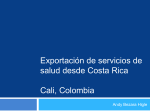Exportación de servicios de salud desde Costa Rica