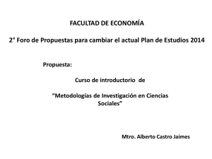 Diapositiva 1 - Facultad de Economía