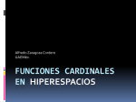 Funciones cardinales en Hiperespacios