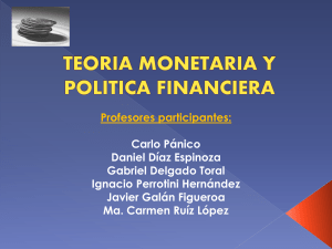 “Teoría Monetaria y Política Financiera”.