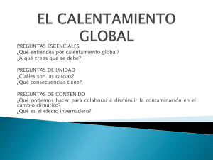 el calentamiento global