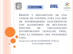 Diseño y descripción de una unidad de control para una red de