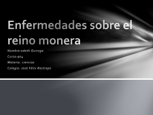 Enfermedades sobre el reino monera