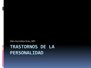 Trastornos de la personalidad