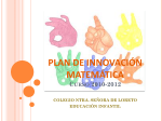 plan de innovación matemática - Colegio Nuestra Señora de Loreto