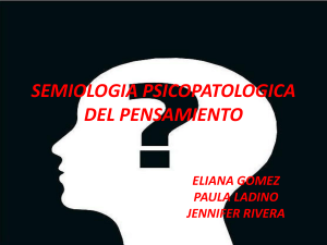 semiologia psicopatologica del pensamiento - MPYL-IV