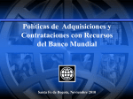 Políticas de Adquisiciones y Contrataciones con
