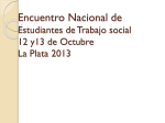 Encuentro Nacional de Estudiantes de Trabajo social