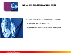 La producción: PIB