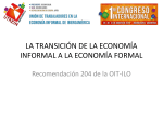 la transición de la economía informal a la economía formal