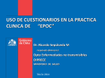 Uso de QUESTIONARIOS en la práctica clínica de EPOC