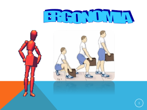 Capacitación en Ergonomía