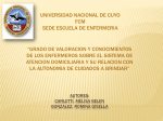 Universidad Nacional DE CUYO FCM SEDE ESCUELA DE