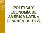 POLÍTICA Y ECONOMÍA DE AMÉRICA LATINA DESPUÉS DE 1.929