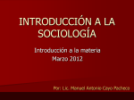 a la sociología
