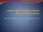 curso para tutores clinicos practicum 2012/2013