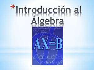 Introducción al Álgebra