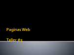 Paginas Web Taller #5 ¿Qué es una página web?