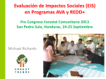 Evaluación de Impactos Sociales (EIS) en Programas AVA y REDD+