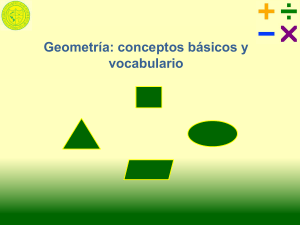 Geometría: conceptos básicos y vocabulario