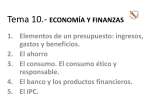 Tema 10.- ECONOMÍA Y FINANZAS