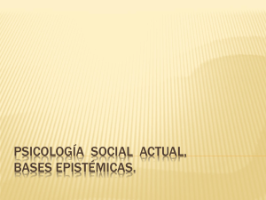 PSICOLOGÍA SOCIAL ACTUAL