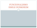 FUNCIONALISMO EMILE DURKHEIM