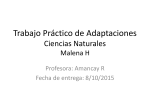 Trabajo Practico de Adaptaciones Ciencias Naturales Malena H