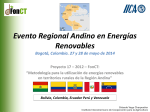 Orlando Vega - Evento Regional Andino contexto proyecto