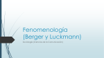 Fenomenología (Berger y Luckmann)